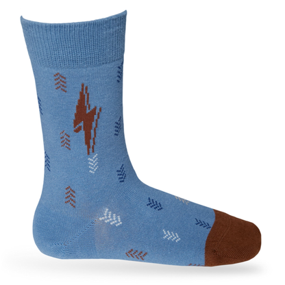 Kid's Socks - Brown Lightening DeadSoxy