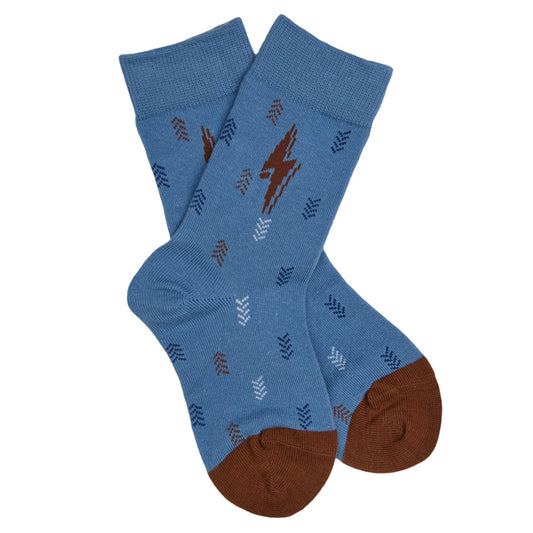 Kid's Socks - Brown Lightening DeadSoxy