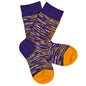 Kid's Socks - Purple And Gold Marled DeadSoxy