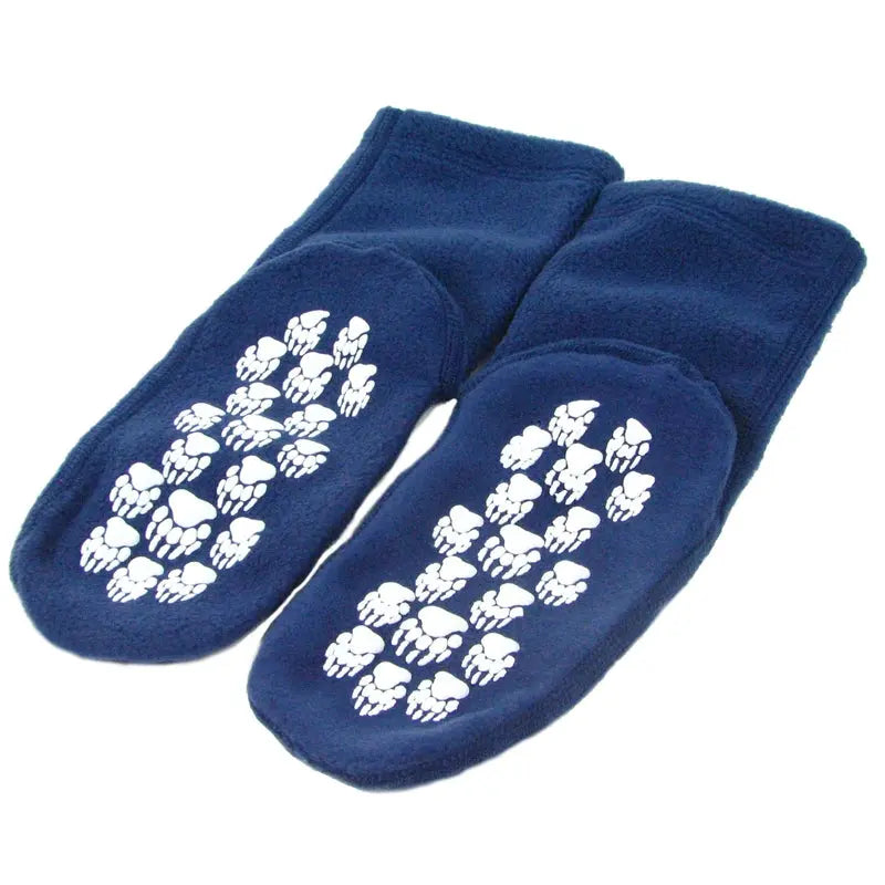 Kids' Nonskid Fleece Socks - Denim Polar Feet® LLC
