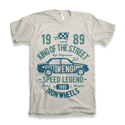 King Of The Street Men's Bamboo Viscose/Organic Cotton Short Sleeve Graphic T-Shirt Spun Bamboo