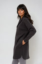 Cozy Comfort  Zip Up Hoodie Jacket  Black