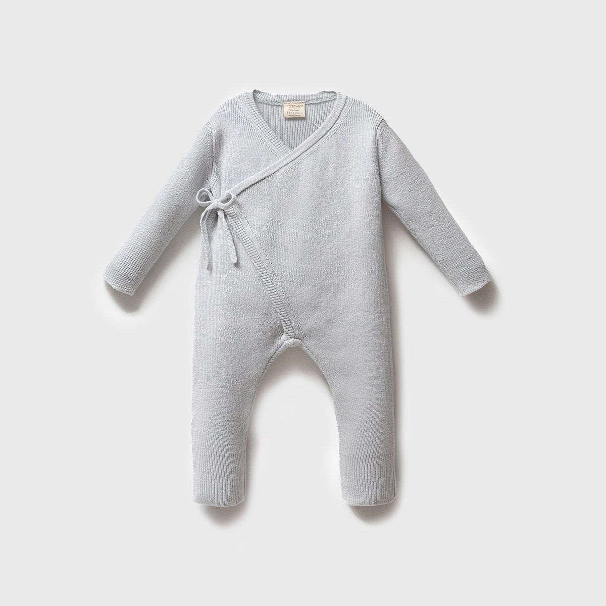 Knit Heirloom Organic Kimono-Blue Honey and Hive