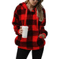 Cozy Women's Plush Hoodie with Drawstring
