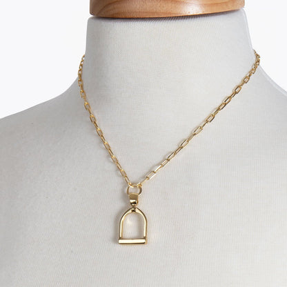 Langley - Equestrian Riding Stirrup Earring in Gold Urban-Equestrian