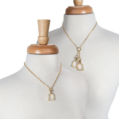 Langley - Equestrian Riding Stirrup Earring in Gold Urban-Equestrian