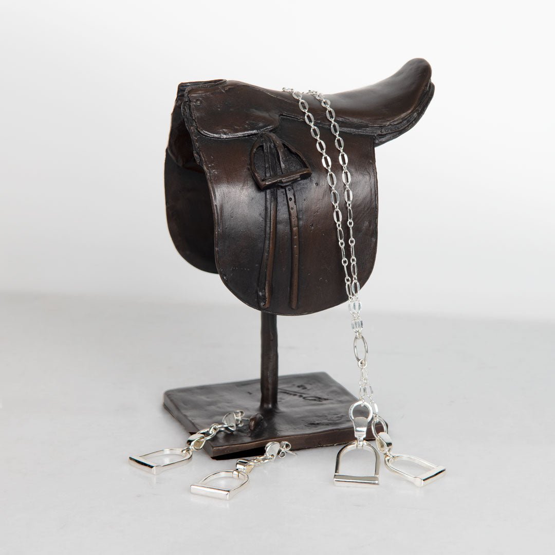 Langley - Equestrian Riding Stirrup Earring in Silver Urban-Equestrian