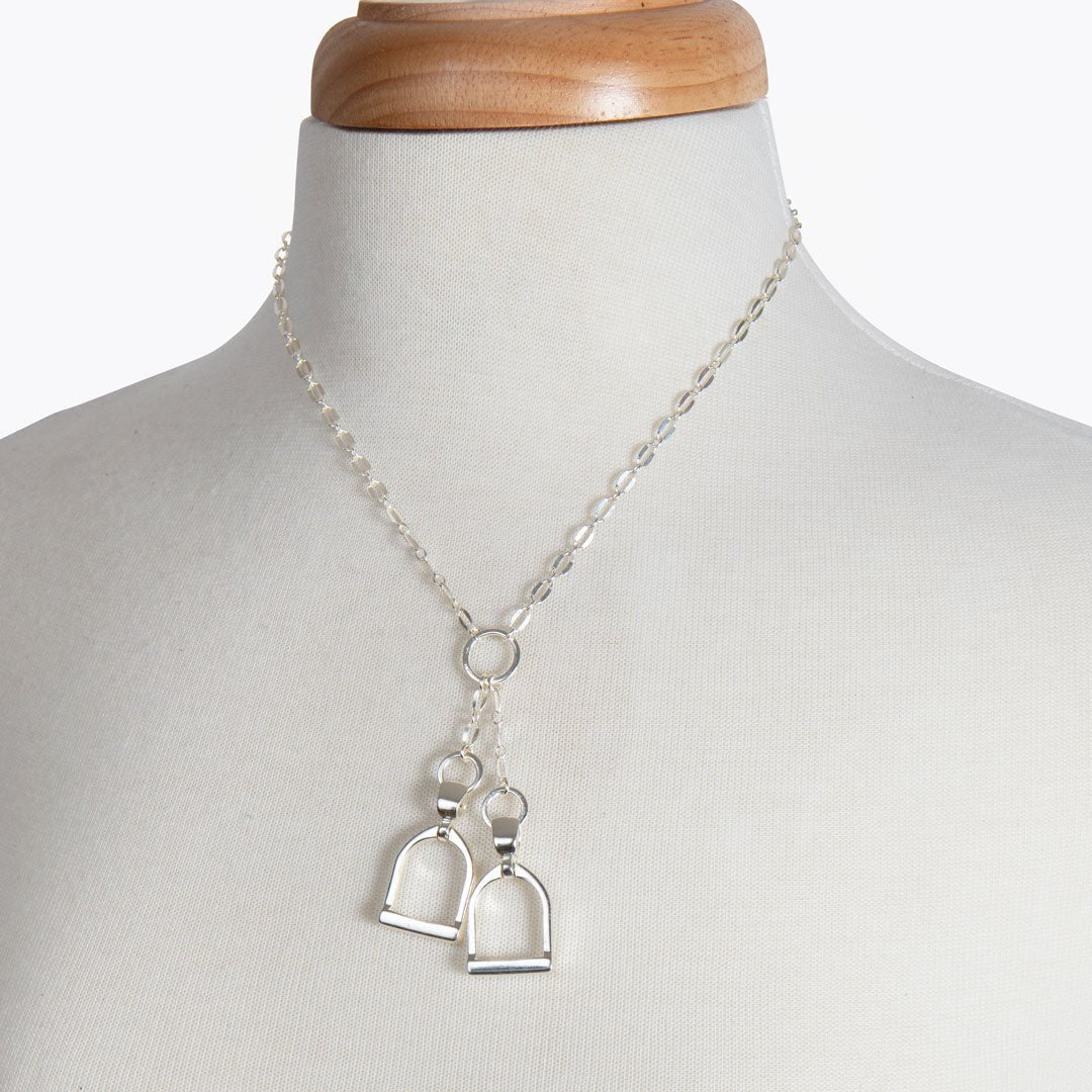 Langley - Equestrian Riding Stirrup Earring in Silver Urban-Equestrian