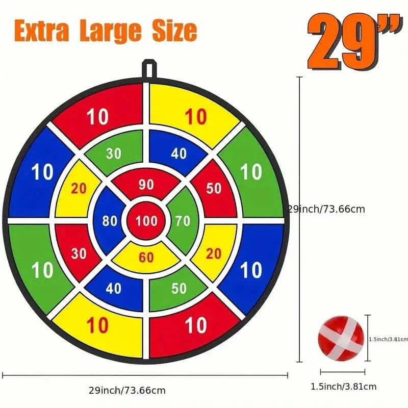 Large 29" Dart Board With Sticky Balls, Indoor & Outdoor Fun Party Play Game Toys DailySale