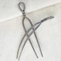 Lariat - Rope Twist Petite Hair Pick in Silver Urban-Equestrian