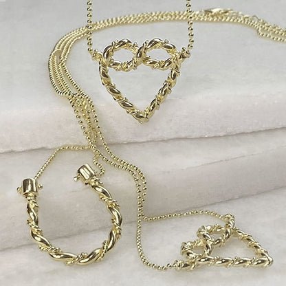 Lariat - Rope Twist Petite Hair Pick in Silver Urban-Equestrian