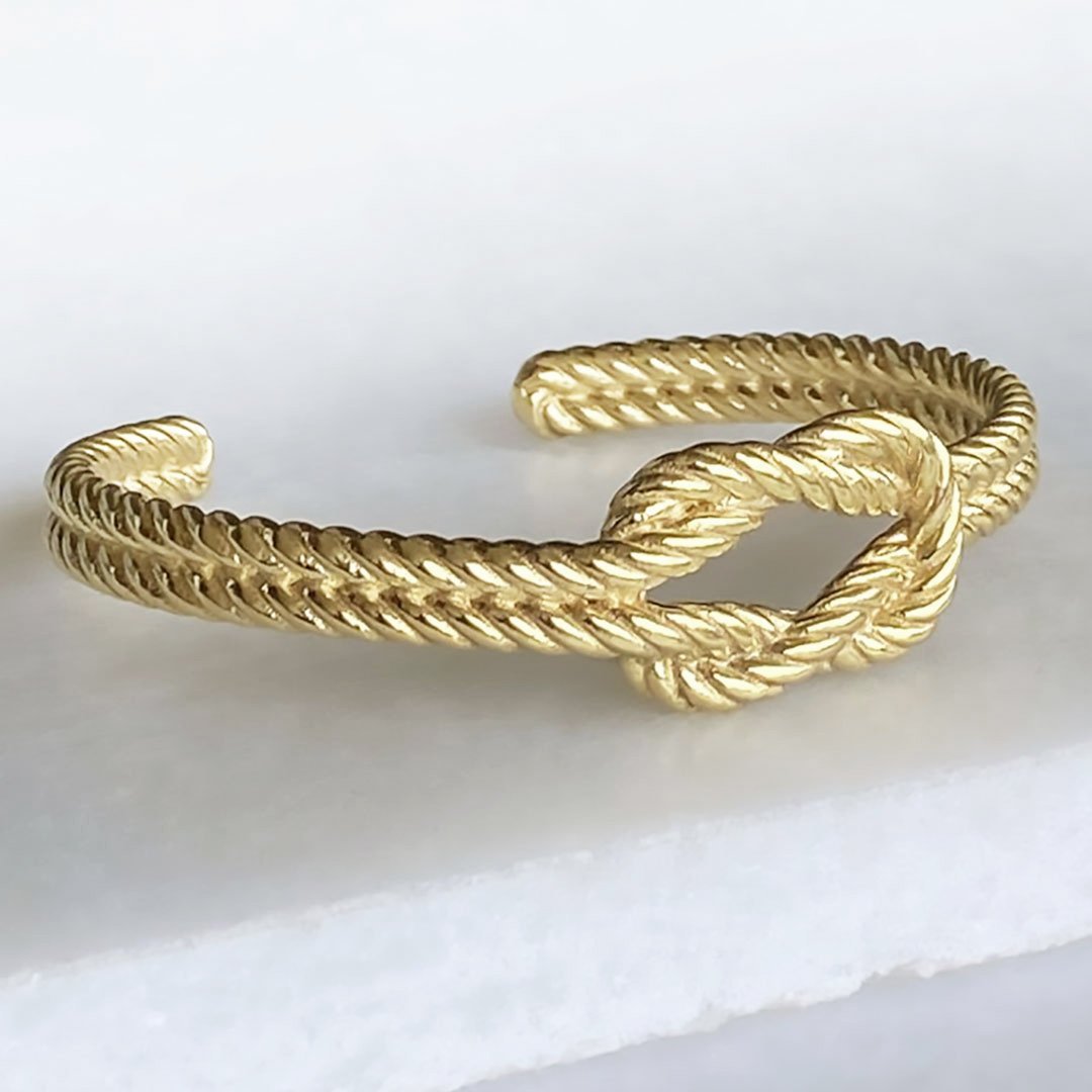 Lariat "Love Me Knot" - Twisted Rope Bracelet in Gold Urban-Equestrian