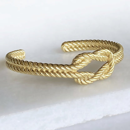 Lariat "Love Me Knot" - Twisted Rope Bracelet in Gold Urban-Equestrian