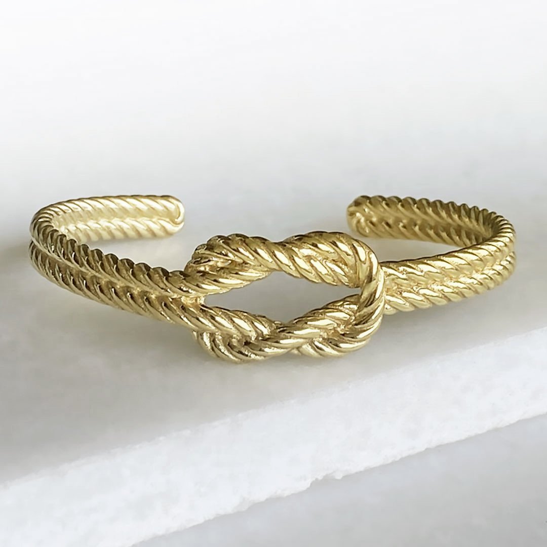 Lariat "Love Me Knot" - Twisted Rope Bracelet in Gold Urban-Equestrian