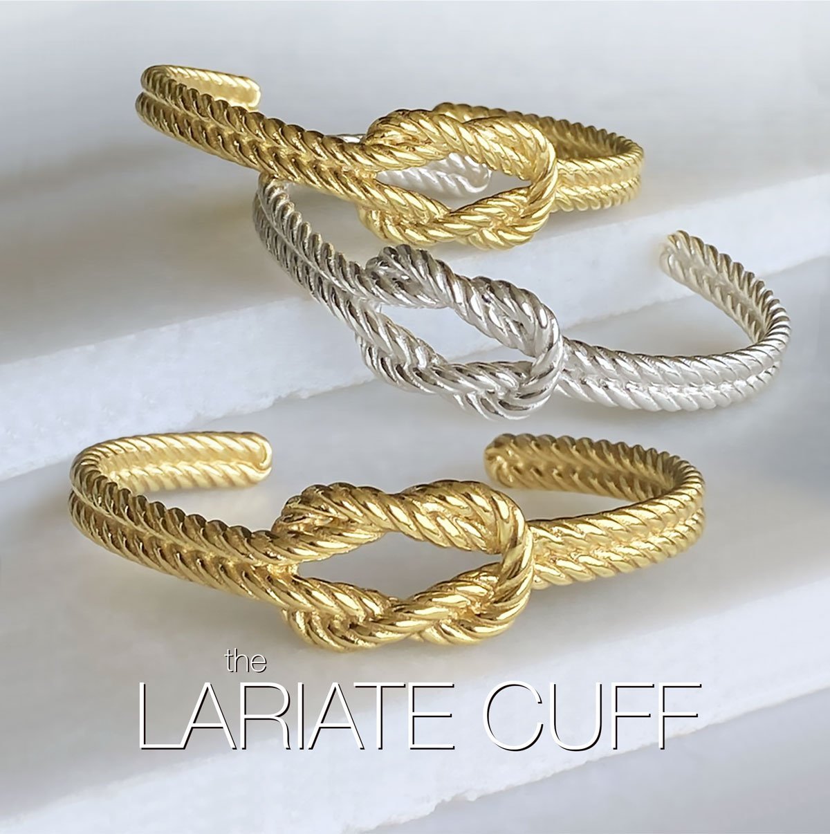 Lariat "Love Me Knot" - Twisted Rope Bracelet in Silver Urban-Equestrian