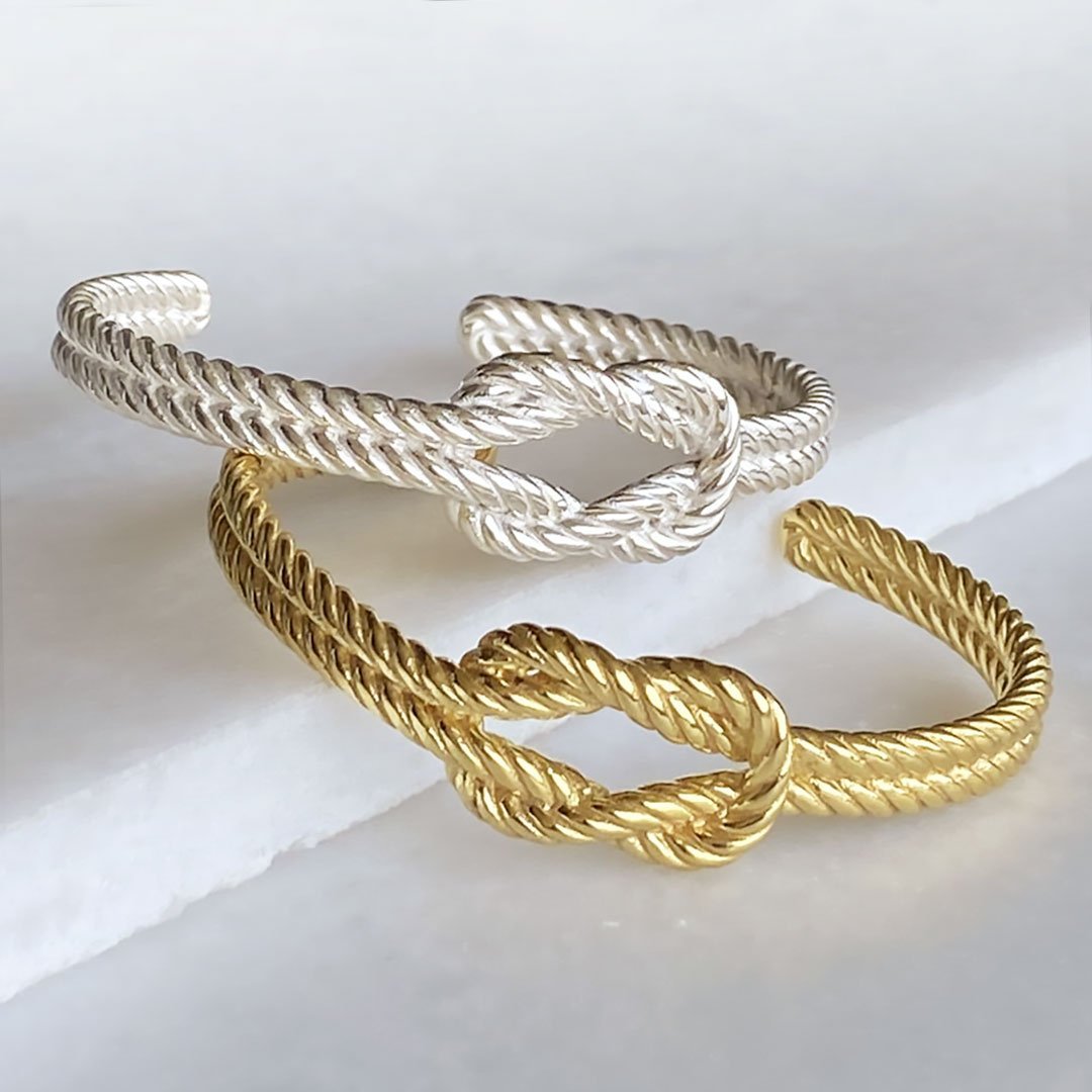 Lariat "Love Me Knot" - Twisted Rope Bracelet in Silver Urban-Equestrian
