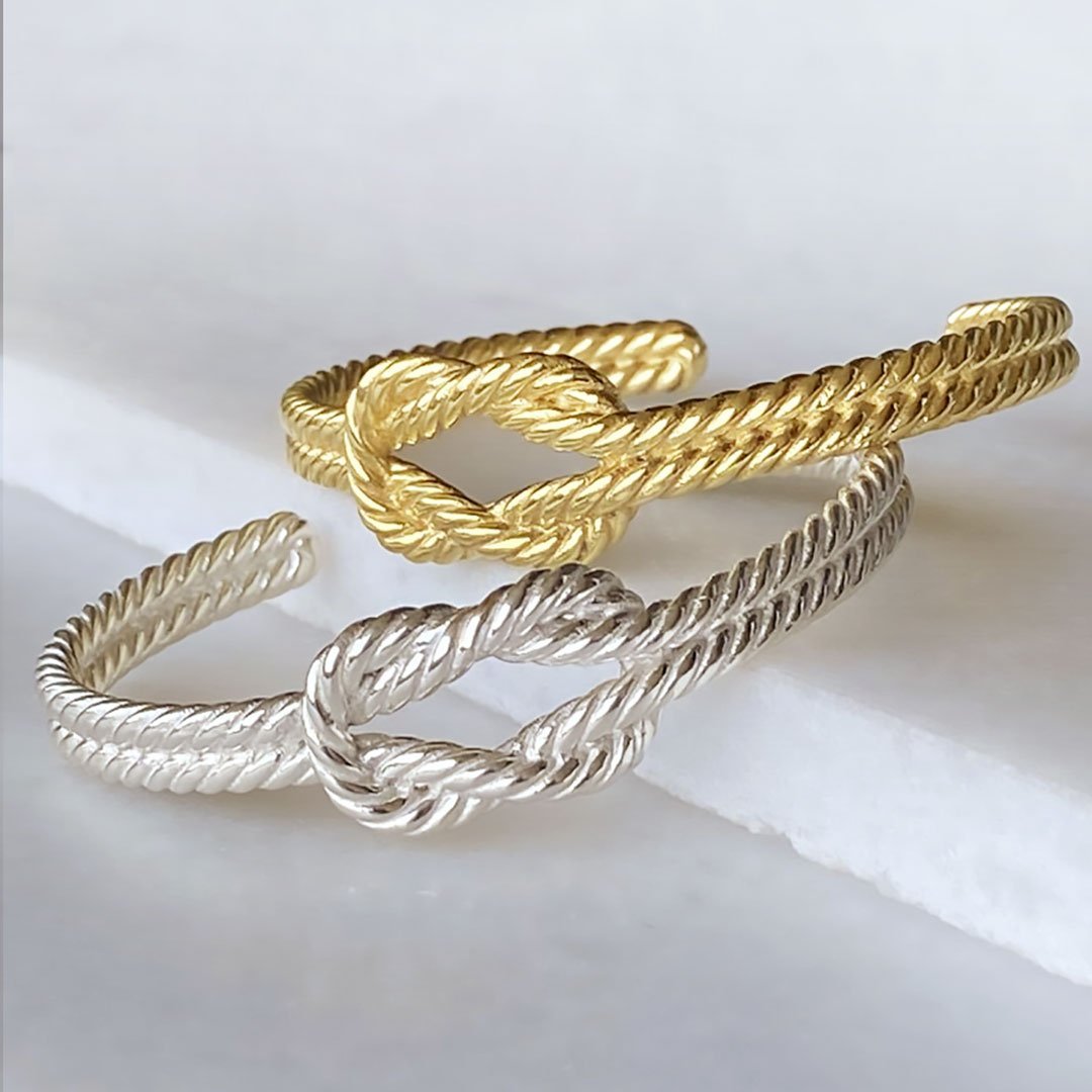 Lariat "Love Me Knot" - Twisted Rope Bracelet in Silver Urban-Equestrian
