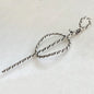Lariat  - Triple Rope Twist Mane Tamer Hair Pin in Silver Urban-Equestrian
