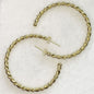 Lariat - Rope Twist Hoop Earring in Gold - Large Urban-Equestrian