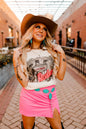 Las Vegas Pink Rodeo Graphic Tee Wild Junkie