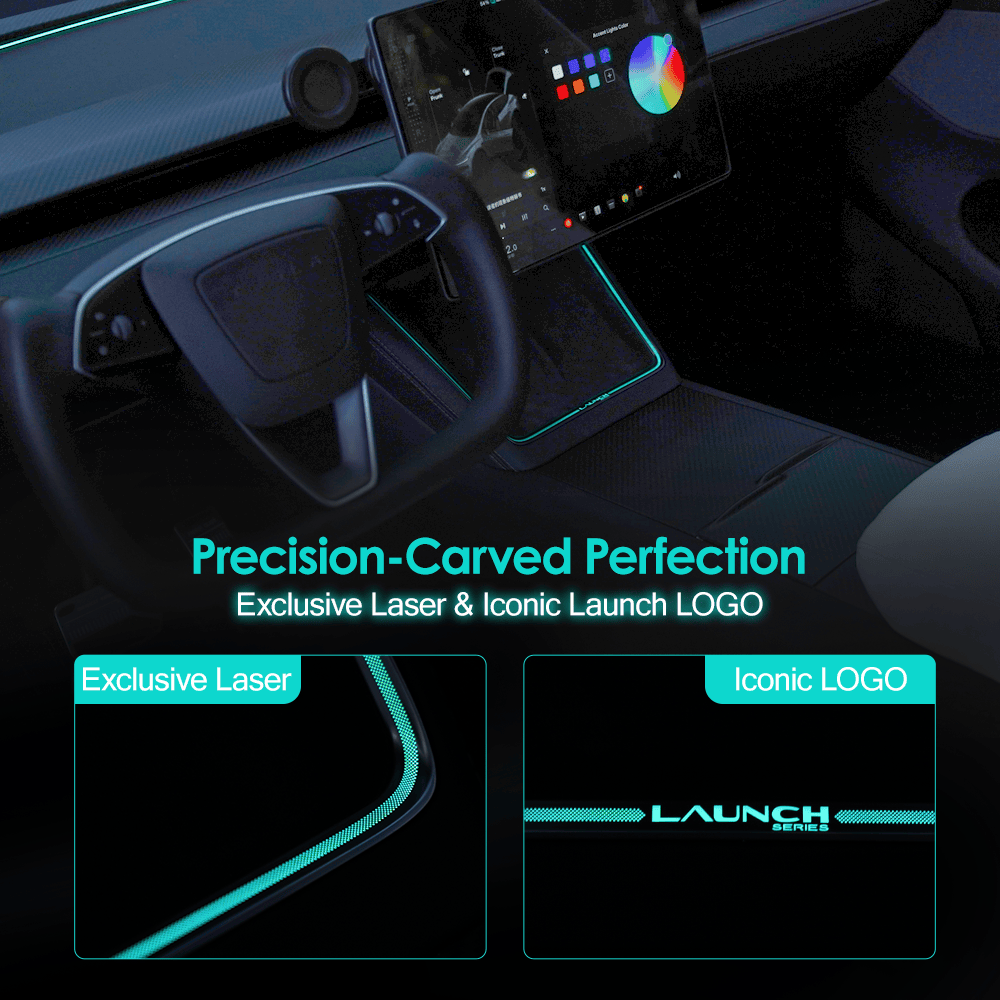 Laser-Carved Ambient Light for Model Y Juniper Wireless Charging Port | TESERY Tesery Official Store