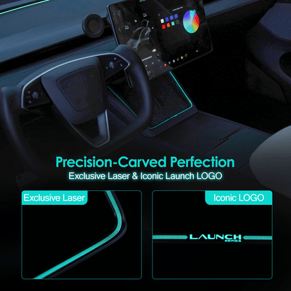 Laser-Carved Ambient Light for Model Y Juniper Wireless Charging Port | TESERY Tesery Official Store
