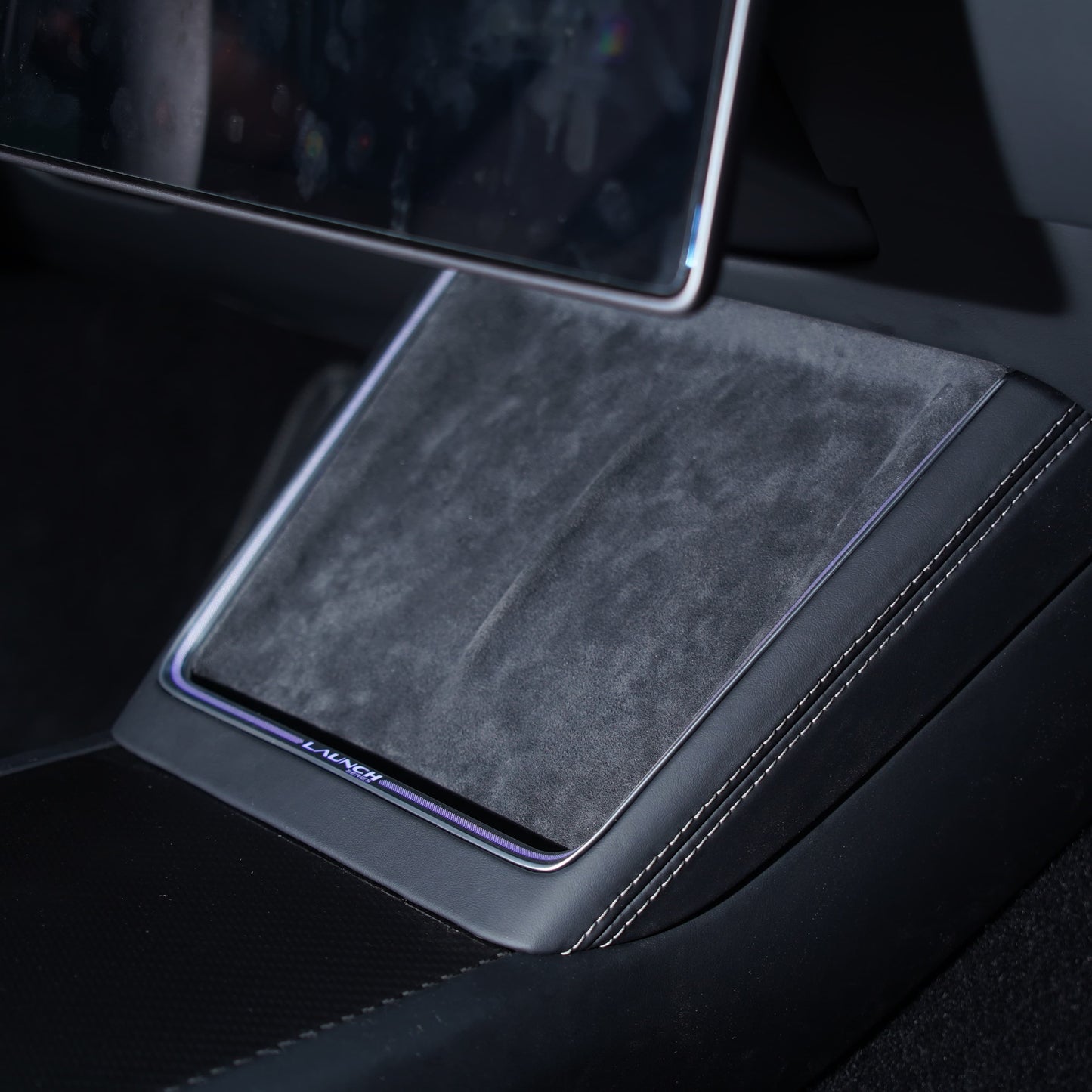 Laser-Carved Ambient Light for Model Y Juniper Wireless Charging Port | TESERY Tesery Official Store