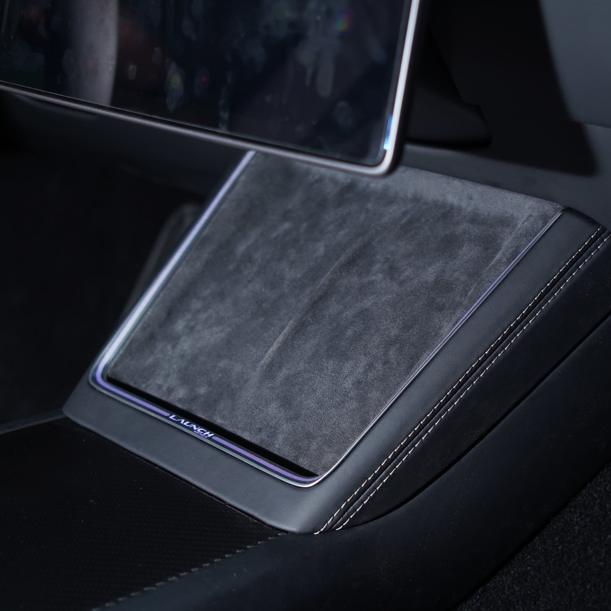 Laser-Carved Ambient Light for Model Y Juniper Wireless Charging Port | TESERY Tesery Official Store