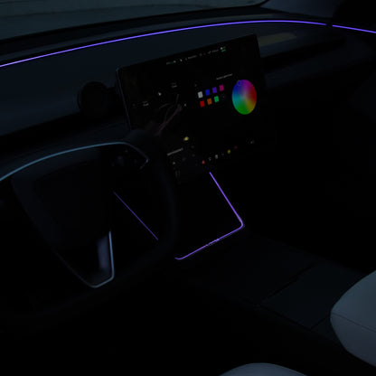 Laser-Carved Ambient Light for Model Y Juniper Wireless Charging Port | TESERY Tesery Official Store