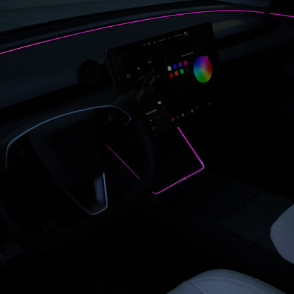 Laser-Carved Ambient Light for Model Y Juniper Wireless Charging Port | TESERY Tesery Official Store