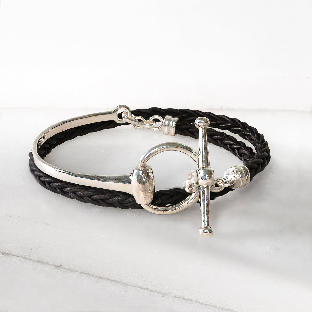 Odeza - Wrap Around Horse Bit Bracelet in Silver Urban-Equestrian