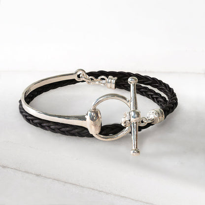 Odeza - Wrap Around Horse Bit Bracelet in Silver Urban-Equestrian