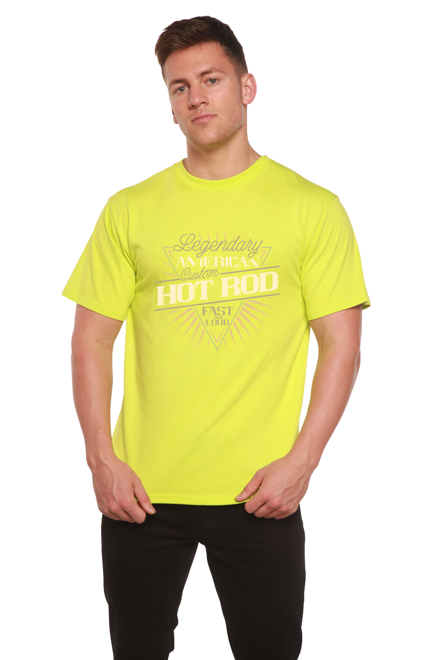 Legendary American Men's Bamboo Viscose/Organic Cotton Short Sleeve Graphic T-Shirt