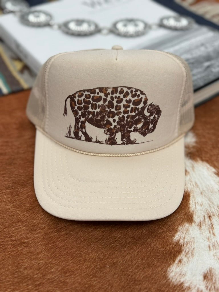 Leopard Buffalo Trucker Hat Wild Junkie
