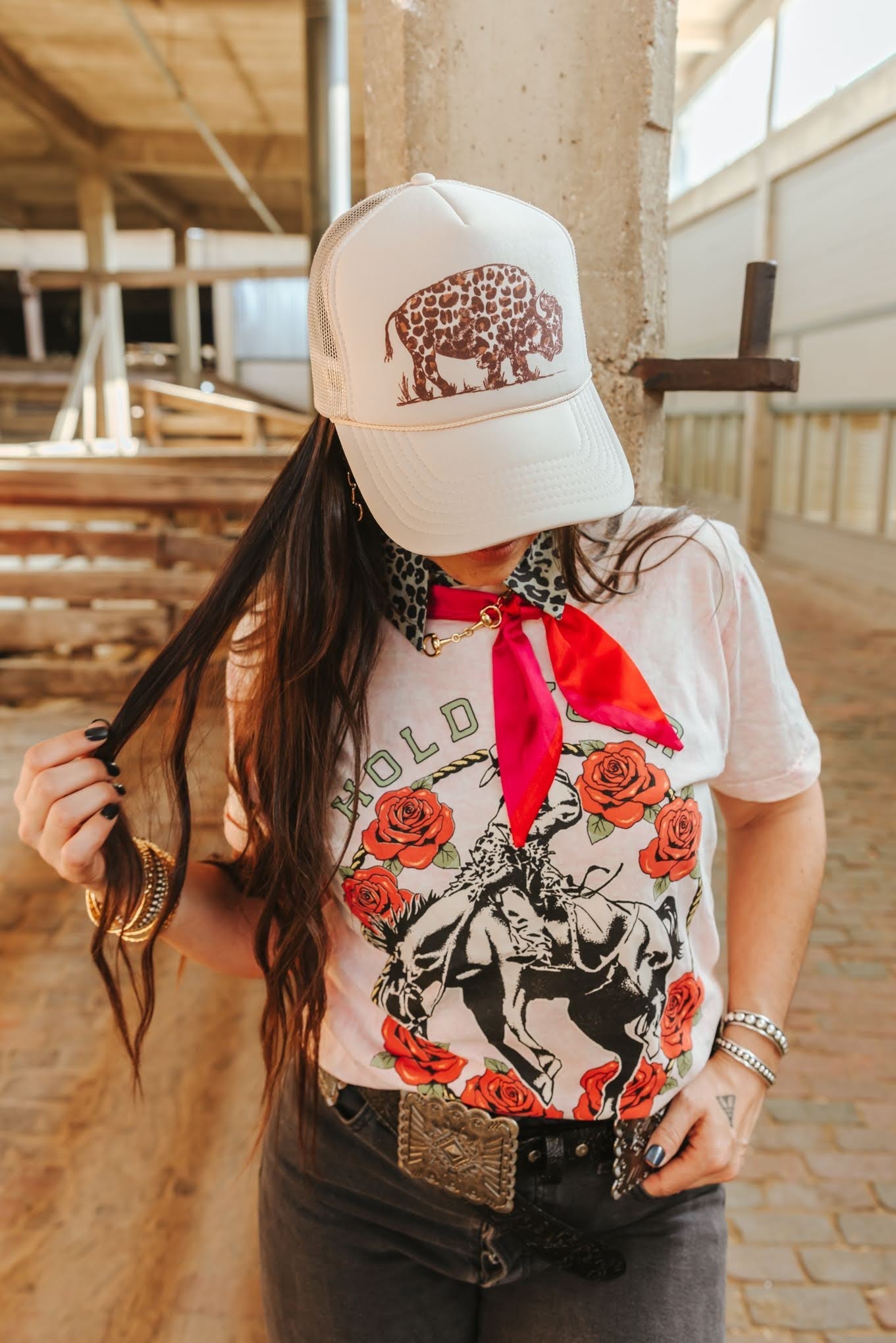 Leopard Buffalo Trucker Hat Wild Junkie