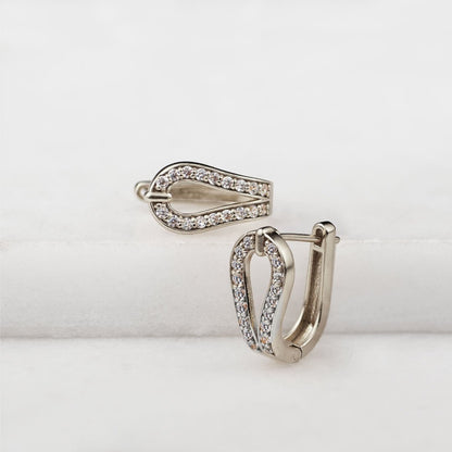 Levade -Moissanite Horseshoe Equestrian Necklace in Silver Urban-Equestrian