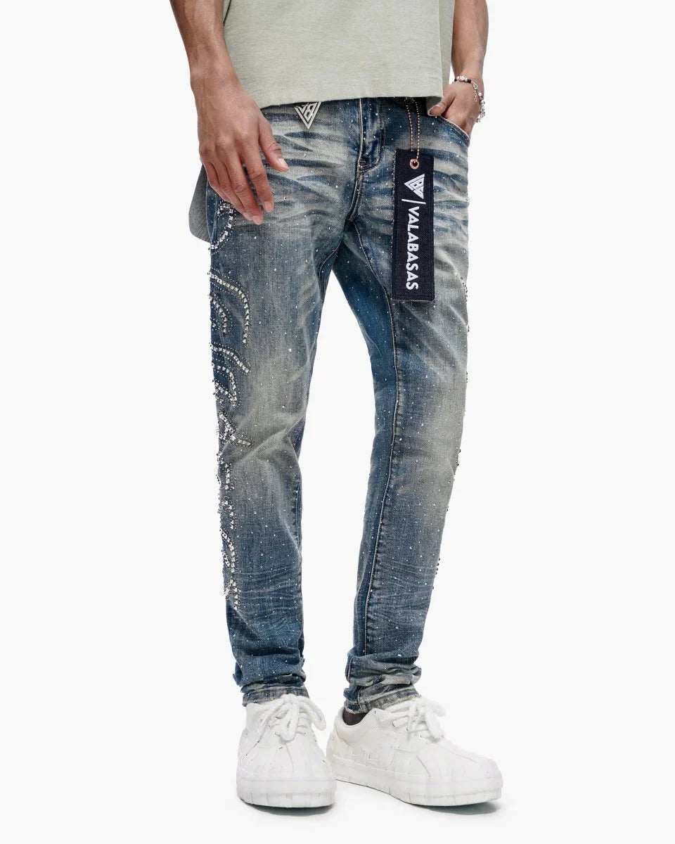 Valabasas Licium Jeans - Dark Blue Denim Exchange