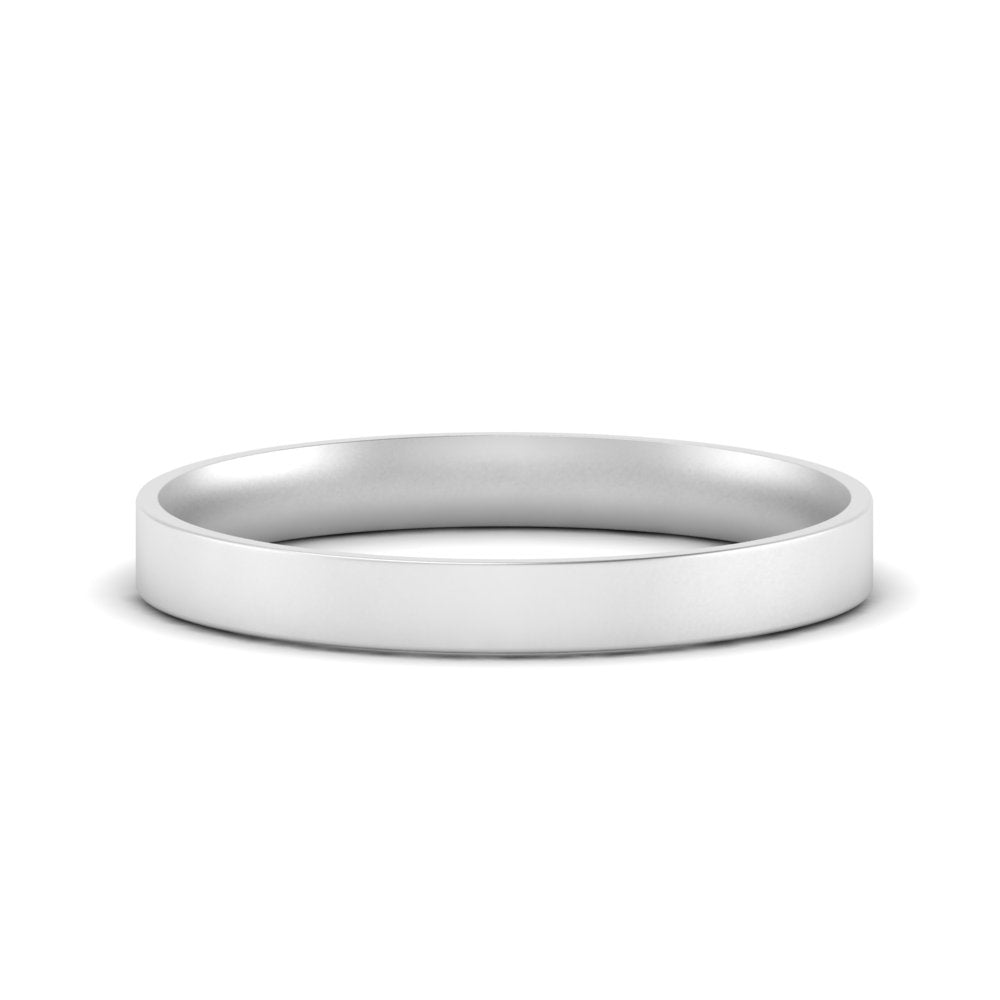 Light Weight Flat Mens Wedding Band Fascinating Diamonds
