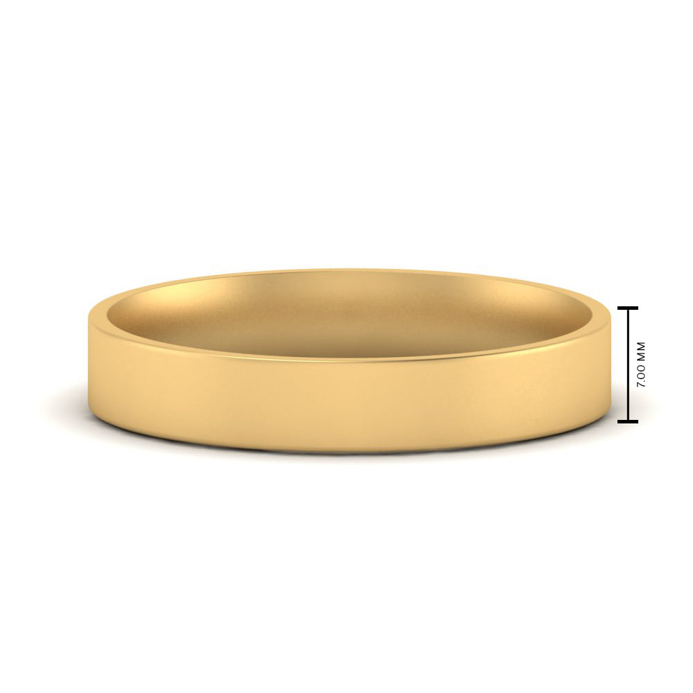 Light Weight Flat Mens Wedding Band Fascinating Diamonds