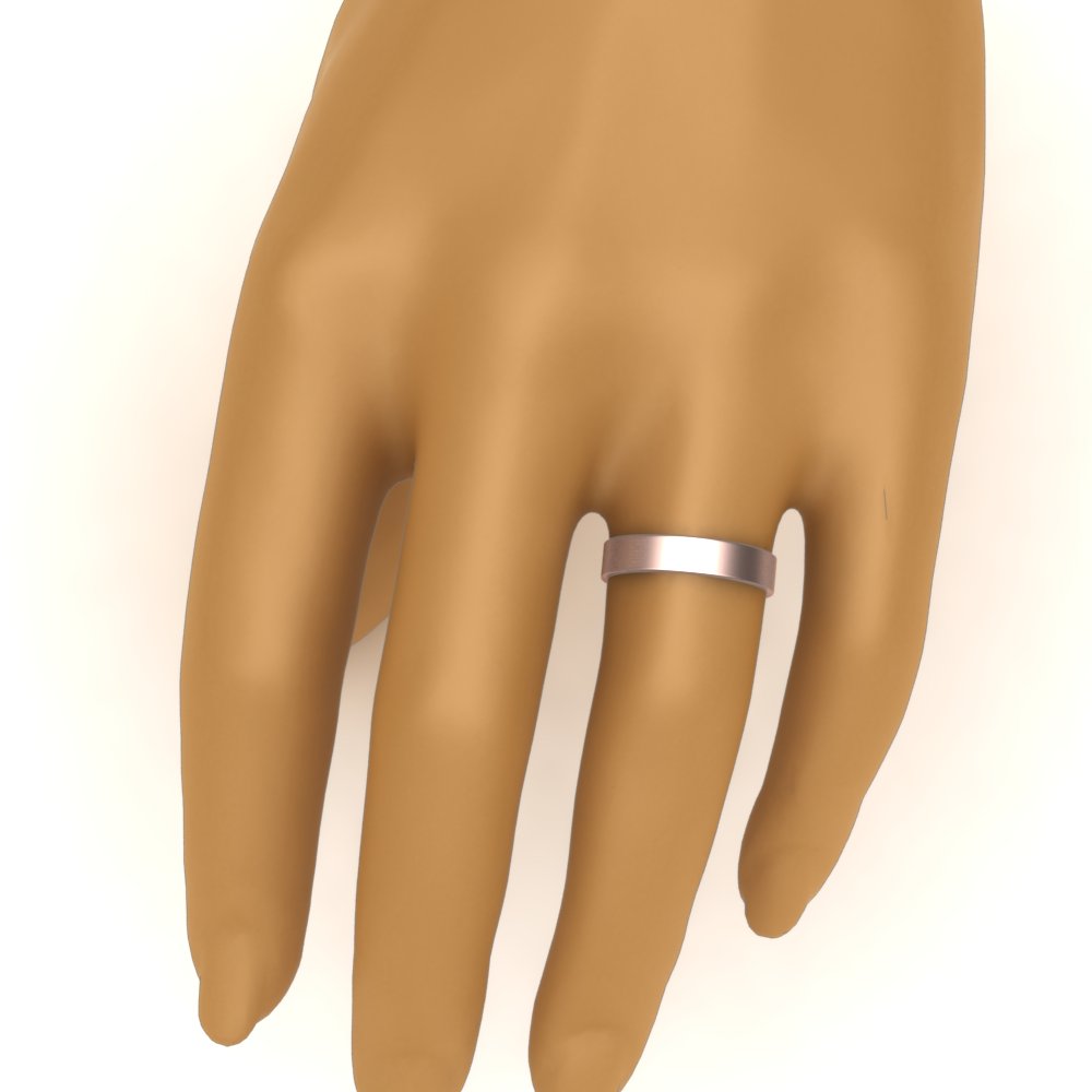 Light Weight Flat Mens Wedding Band Fascinating Diamonds