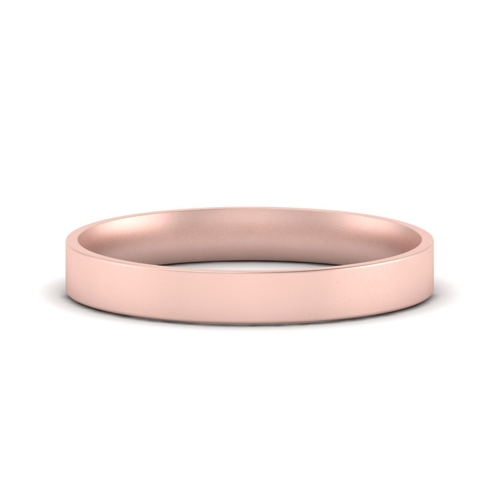 Light Weight Flat Mens Wedding Band Fascinating Diamonds