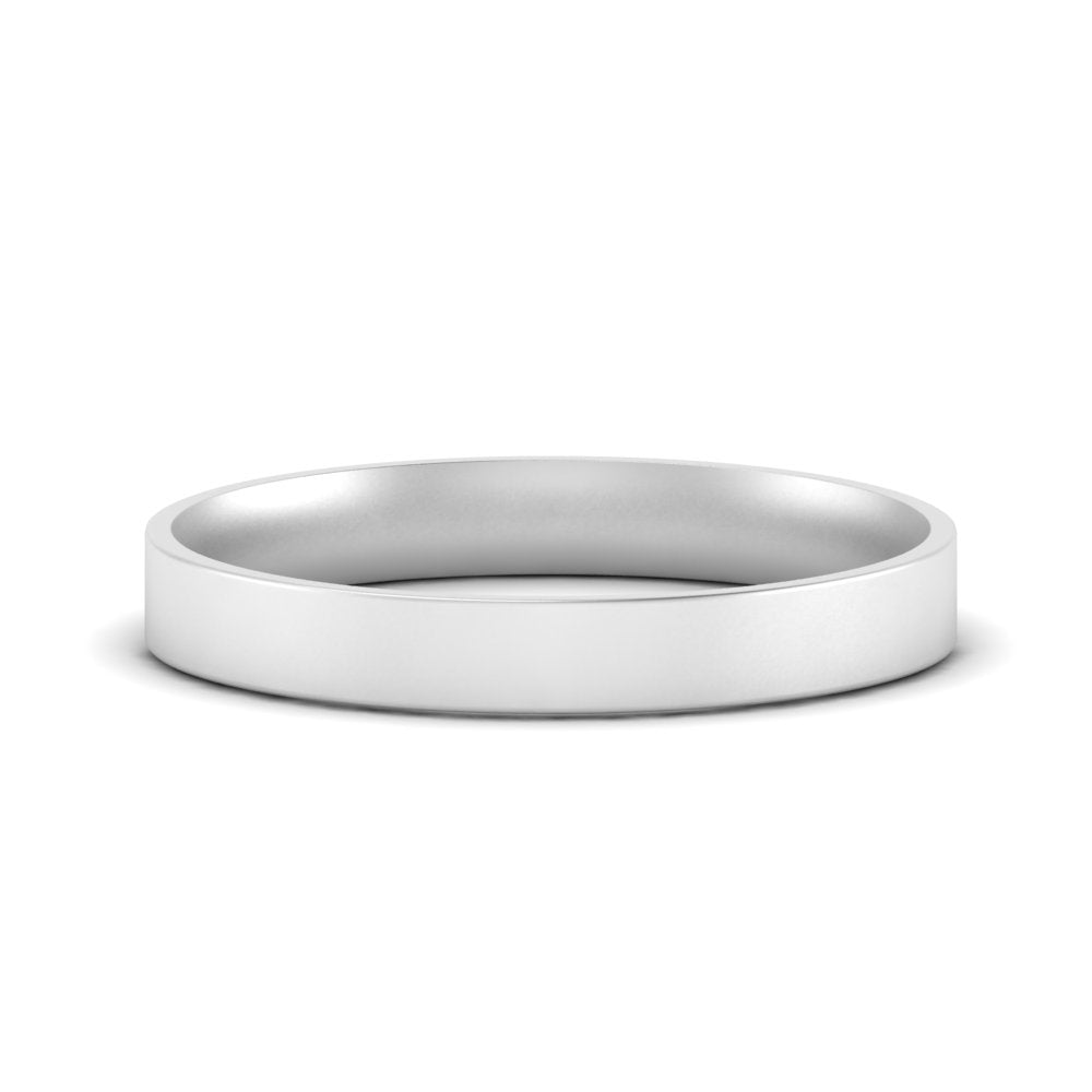 Light Weight Flat Mens Wedding Band Fascinating Diamonds