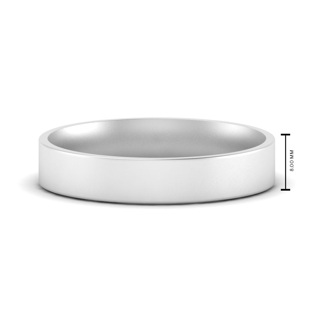 Light Weight Flat Mens Wedding Band Fascinating Diamonds