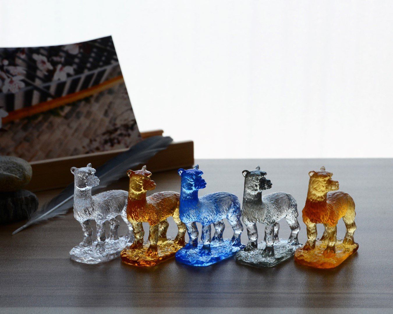 Liuli Crystal Alpaca Figurine Purely Alpaca