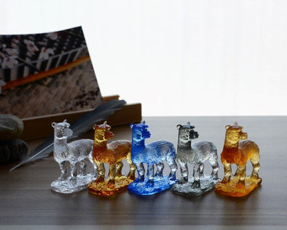 Liuli Crystal Alpaca Figurine Purely Alpaca