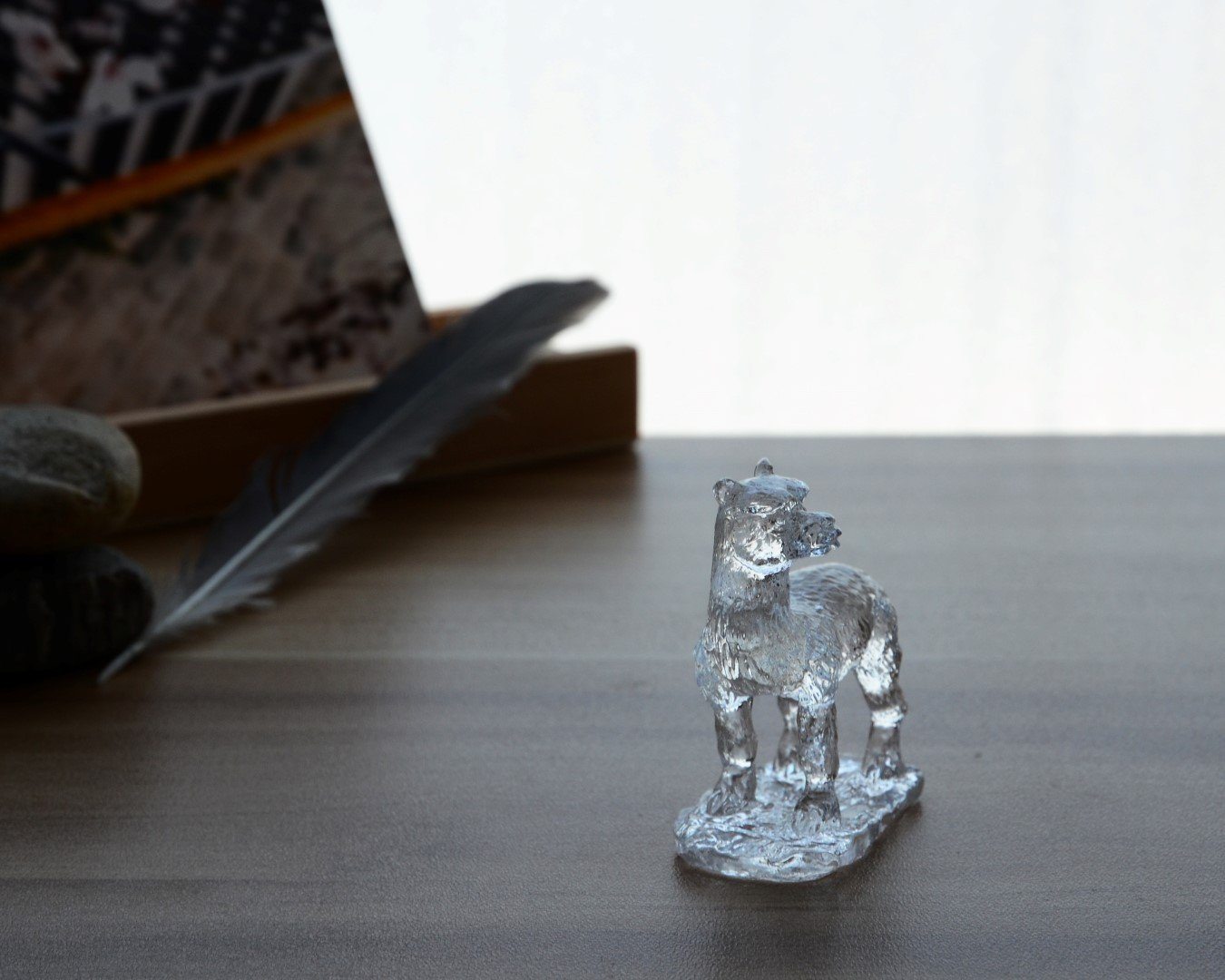Liuli Crystal Alpaca Figurine Purely Alpaca
