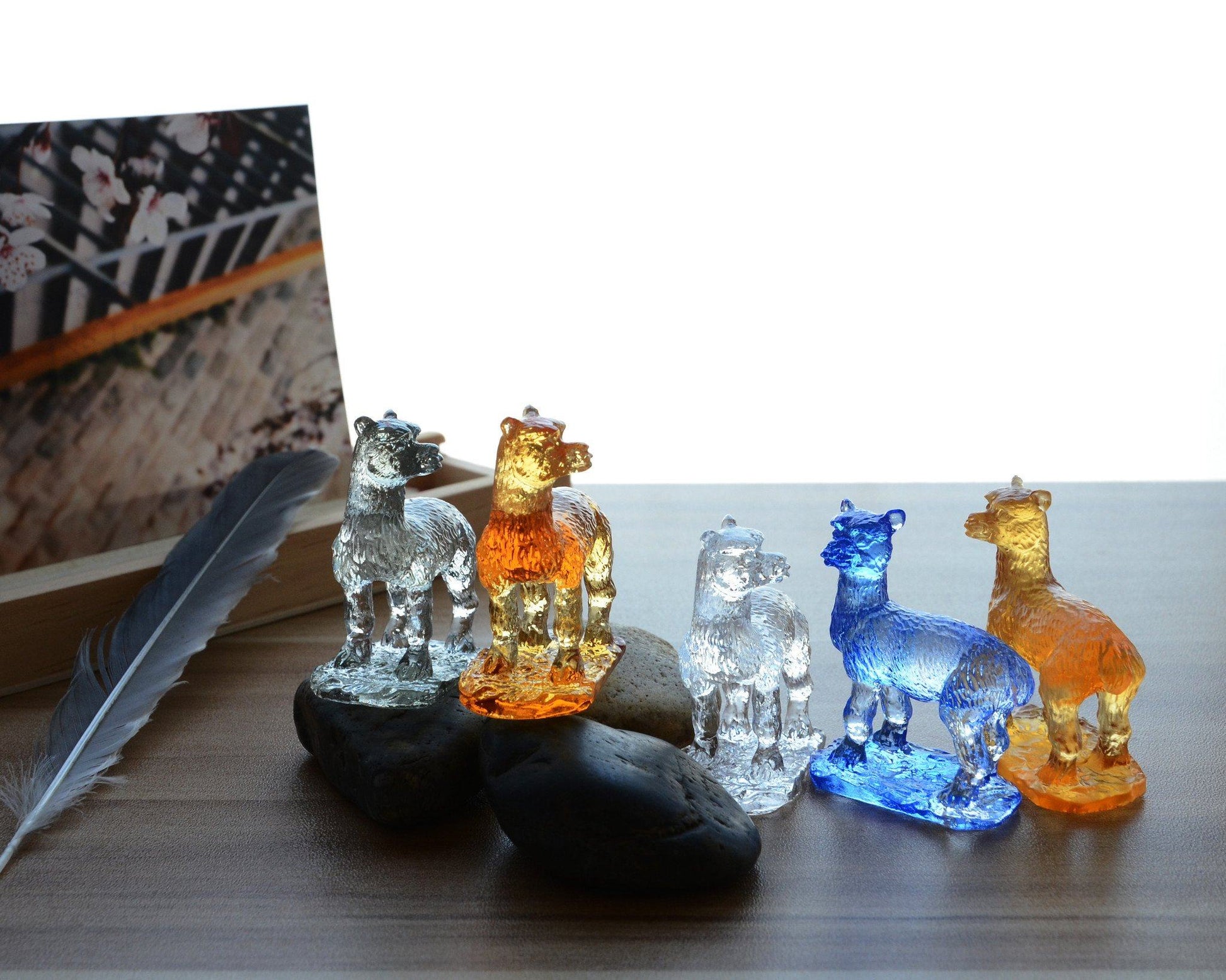 Liuli Crystal Alpaca Figurine Purely Alpaca