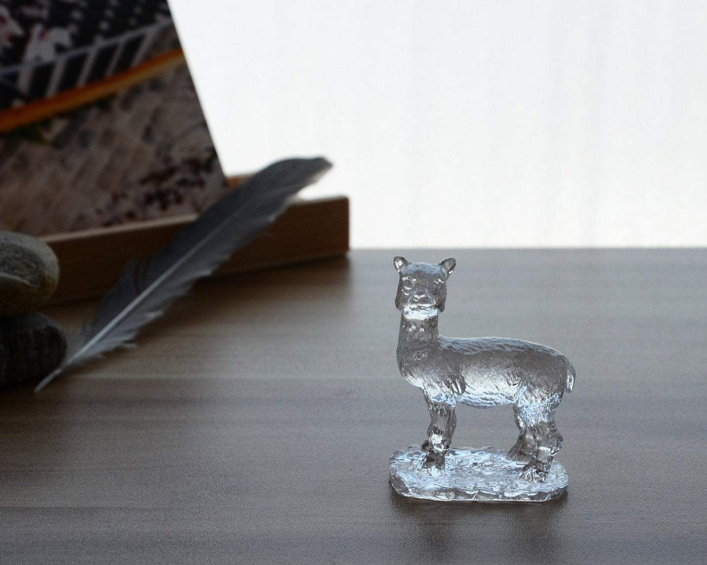 Liuli Crystal Alpaca Figurine Purely Alpaca