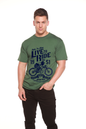 Live To Ride Men's Bamboo Viscose/Organic Cotton Short Sleeve Graphic T-Shirt Spun Bamboo