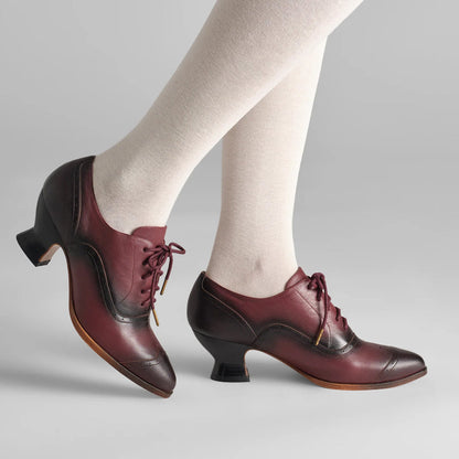 Londoner Edwardian Oxfords (Cherry) American Duchess